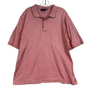 Bobby Jones Collection Mens XL Red Check Short Sleeve Golf Polo Shirt Microcheck